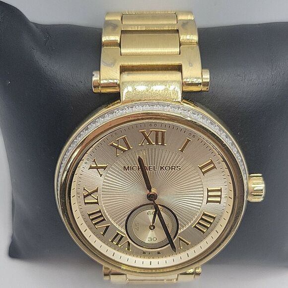 Michael Kors Watch Skylar MK5867 | Watches Prime Michael Kors Skylar MK5867 Women Stainless Steel Analog Dial Quartz Watch AM346